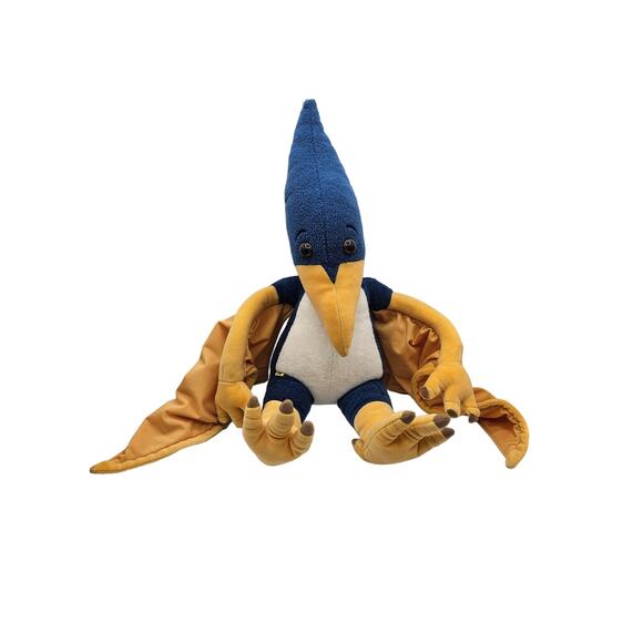 Build A Bear Blue Pterodactyl Plush Flying Dinosaur with Wings 18" Tall - Picture 1 of 10